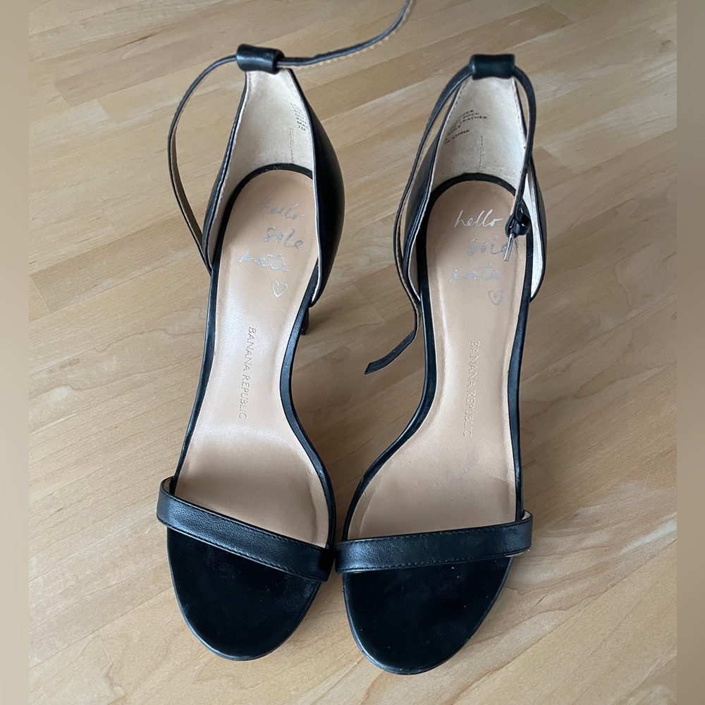 Banana Republic Black High Heel Sandals
